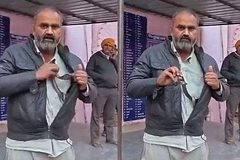 ಕೈಯಲ್ಲಿ ಹಾವನ್ನು ಹಿಡಿದಿರುವ ದೀಪಕ್​