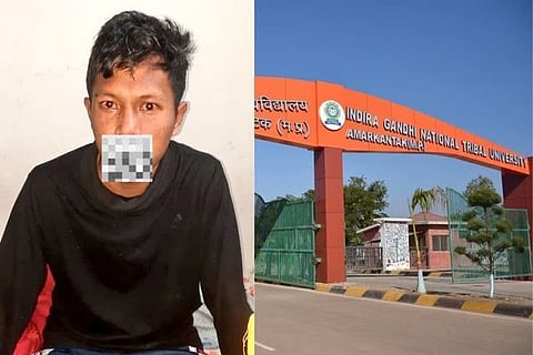 ಹಿರೋಜ್ ಜ್ಯೋತಿ ದಾಸ್‌,ಇಂದಿರಾ ಗಾಂಧಿ ರಾಷ್ಟ್ರೀಯ ಬುಡಕಟ್ಟು ವಿಶ್ವವಿದ್ಯಾಲಯ