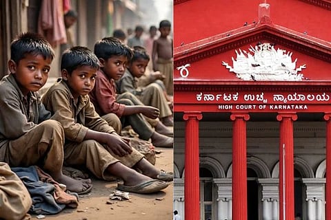 ಭಿಕ್ಷಾಟನೆಯಲ್ಲಿ ತೊಡಗಿರುವ ಮಕ್ಕಳು, ಕರ್ನಾಟಕ ಹೈಕೋರ್ಟ್​