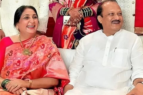 ಮಹಾರಾಷ್ಟ್ರದ ಉಪಮುಖ್ಯಮಂತ್ರಿ ಅಜಿತ್ ಪವಾರ್​, ರಾಜ್ಯಸಭಾ ಸಂಸದೆ ಸುನೇತ್ರಾ ಪವಾರ್​
