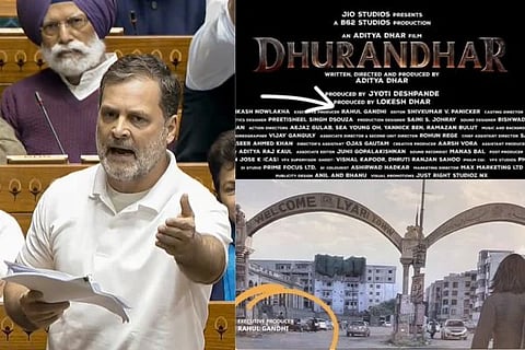 ಕಾಂಗ್ರೆಸ್​ ನಾಯಕ ರಾಹುಲ್​ ಗಾಂಧಿ, ಧುರಂಧರ್​ ಸಿನಿಮಾ