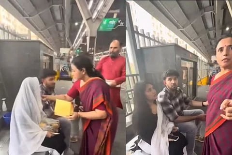 ಮೆಟ್ರೋ ನಿಲ್ದಾಣವನ್ನೇ ಮದುವೆ ಮಂಟಪ ಮಾಡಿದ ಮಹಾತಾಯಿ