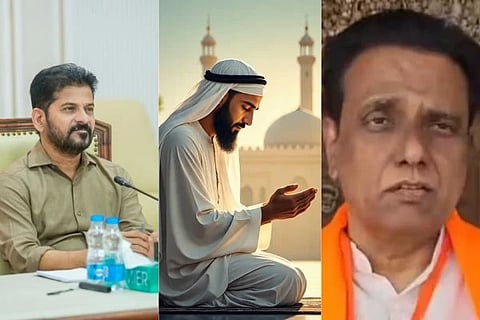 ತೆಲಂಗಾಣ ಮುಖ್ಯಮಂತ್ರಿ ರೇವಂತ್​ ರೆಡ್ಡಿ, ಬಿಜೆಪಿ ವಕ್ತಾರ ಎನ್.ವಿ. ಸುಭಾಷ್