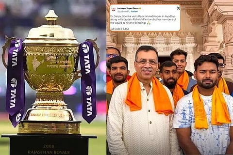 ಟೂರ್ನಿಗು ಮುನ್ನ ಅಯೋಧ್ಯೆಯ ರಾಮನ ದರ್ಶನ ಪಡೆದ ಎಲ್​ಎಸ್​ಜಿ ತಂಡ