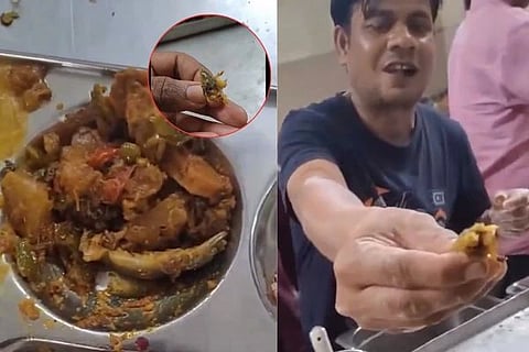 ಕಾಲೇಜು ಮೆಸ್‌ನಲ್ಲಿ ವಿದ್ಯಾರ್ಥಿಯ ಊಟದಲ್ಲಿ ಹಲ್ಲಿ ಪತ್ತೆ