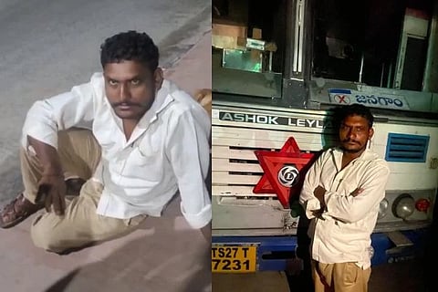 ಕುಡಿದ ಮತ್ತಿನಲ್ಲಿ ಬಸ್ ಕಳ್ಳತನ ಮಾಡಿದ ತೆಲಂಗಾಣದ ವೆಂಕಣ್ಣ!