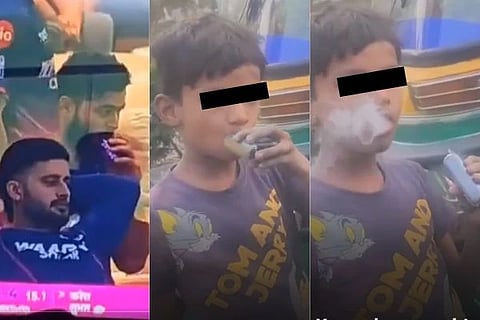 ಈಗ ರಸ್ತೆಯಲ್ಲಿ ವೇಪ್​ ಸೇದುತ್ತಿರುವ ಬಾಲಕನ ವಿಡಿಯೋ ವೈರಲ್​