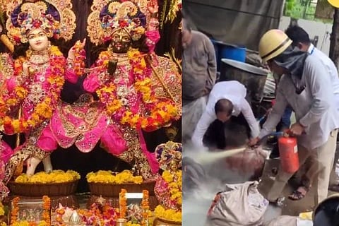 ಇಸ್ಕಾನ್ ದೇವಸ್ಥಾನದ ಅಡುಗೆ ಮನೆಯಲ್ಲಿ ಸಿಲಿಂಡರ್ ಸೋರಿಕೆ