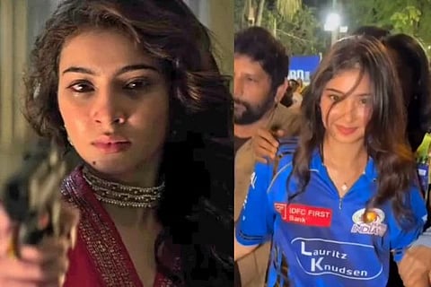 ಮುಂಬೈ ಇಂಡಿಯನ್ಸ್​ ಜರ್ಸಿ ತೊಟ್ಟು ಬಂದಿದ್ದ ಸಾರಾ ಅರ್ಜುನ್​