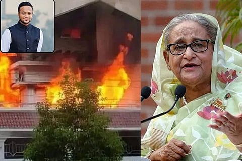 ಮಾಜಿ ಕ್ರಿಕೆಟಿಗ ಹಾಗೂ ಅವಾಮಿ ಲೀಗ್ ಸಂಸದ ಶಕೀಬ್ ಅಲ್ ಹಸನ್ ಪೂರ್ವಜರ ಮನೆ ಮೇಲೆ ಪೆಟ್ರೋಲ್ ಬಾಂಬ್ ದಾಳಿ