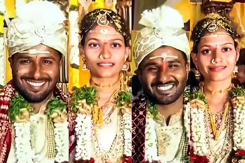 ವಿನಯ್​ ಮತ್ತು ವಿಜಯ್​​ ಕೈಹಿಡಿದ ಕೀರ್ತನಾ ಮತ್ತು ಕೀರ್ತಿ 