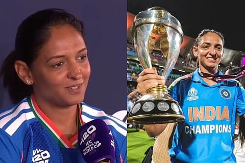 ಪ್ರೆಸ್ ಮೀಟ್‌ನಲ್ಲಿ ಭಾರತ ತಂಡದ ನಾಯಕಿ ಹರ್ಮನ್ ಪ್ರೀತ್ ಕೌರ್ ಗರಂ