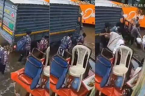 ತೆರೆದ ಚರಂಡಿಗೆ ಮಕ್ಕಳು ಬಿದ್ದ ಭಯಾನಕ ವಿಡಿಯೋ ಸಾಮಾಜಿಕ ಜಾಲತಾಣಗಳಲ್ಲಿ ವೈರಲ್
