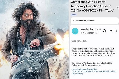 'ಟಾಕ್ಸಿಕ್' ಸಿನಿಮಾಗೆ ನೆಗೆಟಿವ್ ರಿವ್ಯೂ ಬರೆದವರಿಗೆ ಲೀಗಲ್ ನೋಟಿಸ್