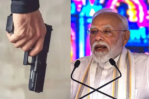 ಪ್ರಧಾನಿ ಮೋದಿ ಕಾರ್ಯಕ್ರಮದ ಭದ್ರತೆ ಮತ್ತು ವಶಕ್ಕೆ ಪಡೆದ ಶಂಕಿತರ ಸಾಂಕೇತಿಕ ಚಿತ್ರ.