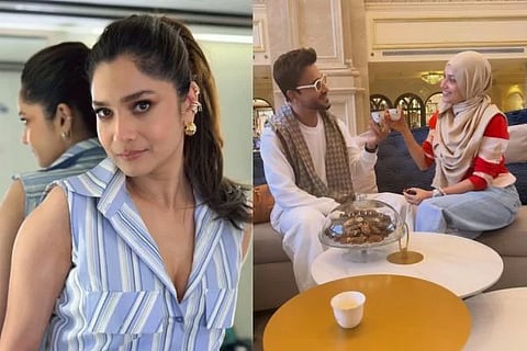 ಹಿಜಾಬ್​ ಧರಿಸಿರುವ ನಟಿ ಅಂಕಿತಾ ಲೋಖಂಡೆ