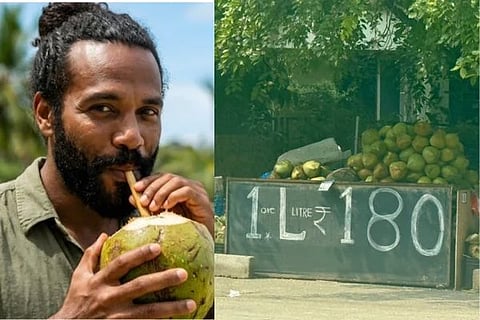 180 ರೂಪಾಯಿಗೆ ಒಂದು ಲೀಟರ್​ ಎಳನೀರ ಮಾರಾಟ