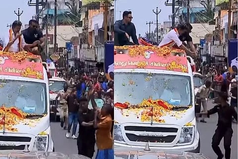 ಅಂಗರಕ್ಷಕನ ವರ್ತನೆಗೆ ವಿಜಯ್​ ಗರಂ