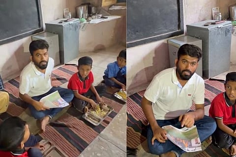 ಸರ್ಕಾರಿ ಶಾಲೆಗೆ ಬೇಟಿ ನೀಡಿದ ಅಭಿಜಿತ್​ ದೀಪ್ಕೆ