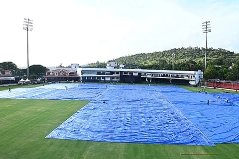 ಹುಬ್ಬಳ್ಳಿಯ ರಾಜ್‌ನಗರದಲ್ಲಿರುವ Maharaja Trophy ಕೆಎಸ್‌ಸಿಎ ಮೈದಾನದ ನೋಟ.
