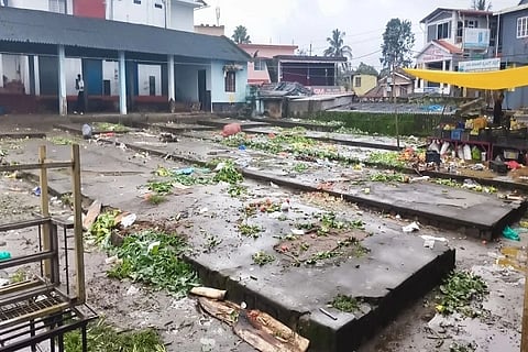 ಭಾನುವಾರ ಸಂತೆ ನಂತರ ಸೋಮವಾರ ಸುಂಟಿಕೊಪ್ಪ ಮಾರುಕಟ್ಟೆಯ ಸ್ಥಿತಿ