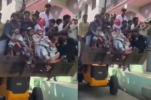  Bulldozer Groom (ಚಿತ್ರ X)