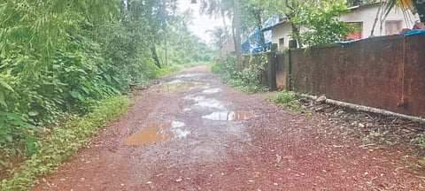  ಪೂಪಾಡಿಕಲ್ಲು 5 ಸೆಂಟ್ಸ್ ಕಾಲನಿ ರಸ್ತೆ ನಾದುರಸ್ತಿಯಲ್ಲಿರುವುದು.