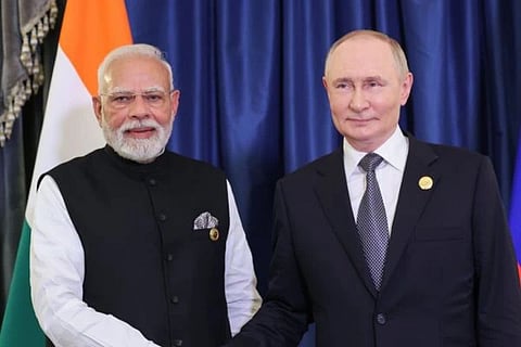 Vladimir Putin | ಪ್ರಧಾನಿ ನರೇಂದ್ರ ಮೋದಿ ಜೊತೆ ರಷ್ಯಾ ಅಧ್ಯಕ್ಷ ವ್ಲಾಡಿಮಿರ್ ಪುಟಿನ್