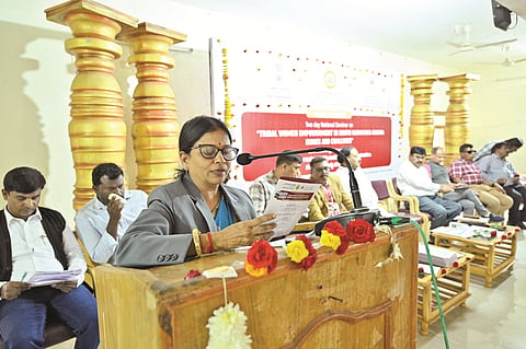  ಮಹಿಳಾ ವಿವಿಯ ಕುಲಪತಿ ಪ್ರೊ. ವಿಜಯಾ ಕೋರಿಶೆಟ್ಟಿ.  