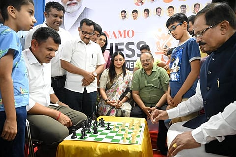 ಶ್ರೀಪಾದ ನಾಯಕ್‌-ಸಂಸದ ಕ್ಯಾ. ಚೌಟ ಅವರ ಚೆಸ್‌ ಆಟ