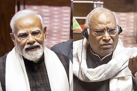 ಕುಳಿತುಕೊಂಡು ಘೋಷಣೆ ಕೂಗಿ; ಯುವಕರು ಹಿಂದಿದ್ದಾರೆ, ನೀವು ಯಾಕೆ ಕಷ್ಟಪಡ್ತೀರಾ: ಖರ್ಗೆ ಕಾಲೆಳೆದ ಪಿಎಂ ಮೋದಿ 