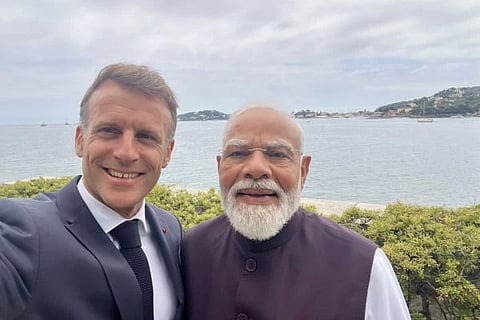 Modi-Macron (ಚಿತ್ರ X)
