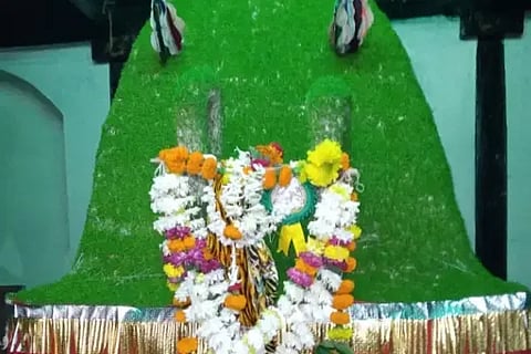 ಉಪ್ಪಿನಬೆಟಗೇರಿ ಗ್ರಾಮದ ಸಸಿ ಮಸೂತಿಯಲ್ಲಿ ಪ್ರತಿಷ್ಠಾಪಿಸಿರುವ ಐತಿಹಾಸಿಕ ಸಸಿ ಡೋಲಿ.