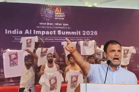 AI ಶೃಂಗಸಭೆಯಲ್ಲಿ ಯೂತ್ ಕಾಂಗ್ರೆಸ್ ಅರೆನಗ್ನ ಪ್ರದರ್ಶನ: ಇದು ರಾಹುಲ್ ಪ್ಲಾನ್​​ ಎಂದ BJP..!