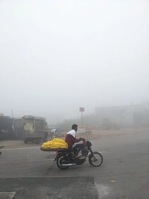 ಮೈಸೂರಿನಲ್ಲಿ ಮಂಜು ಕವಿದ ವಾತಾವರಣ ಕಾಣಿಸಿಕೊಂಡಿದೆ