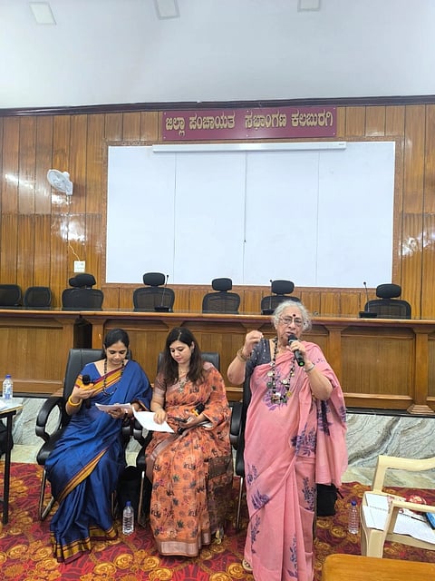 ಸಂವಾದ​ ಕಾರ್ಯಕ್ರಮದಲ್ಲಿ ರಂಗಶಂಕರದ ಅರುಂಧತಿ ನಾಗ್, ಸುರೇಂದ್ರನಾಥ, ಕಲಬುರಗಿ ರಂಗಾಯಣದ ನಿರ್ದೇಶಕಿ ಸುಜಾತ ಜಂಗಮಶೆಟ್ಟಿ ಸೇರಿದಂತೆ ಇತರರು ಉಪಸ್ಥಿತರಿದ್ದರು.