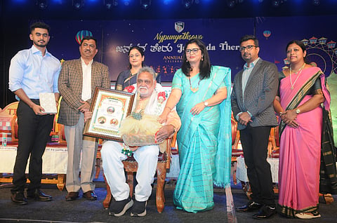  ಪದ್ಮಶ್ರೀ ಪ್ರಶಸ್ತಿ ಪುರಸ್ಕರಾದ ಸಮರಕಲೆಗಳ ತಜ್ಞ ಹಾಸನ ರಘು ಅವರನ್ನು ಈ ಸಂದರ್ಭ ಸನ್ಮಾನಿಸಲಾಯಿತು. ವೇದಿಕೆಯಲ್ಲಿ ನೈಪುಣ್ಯ ವಿದ್ಯಾಸಂಸ್ಥೆ ಸಂಸ್ಥಾಪಕ ಅಧ್ಯಕ್ಷ ಆರ್. ರಘು, ಕಾರ್ಯದರ್ಶಿ ಆರ್. ಕೌಟಿಲ್ಯ, ಪ್ರಾಂಶುಪಾಲ ಮಹೇಂದ್ರ, ಉಪ ಪ್ರಾಂಶುಪಾಲೆ ಶಾಲಿನಿ, ಇದ್ದರು.