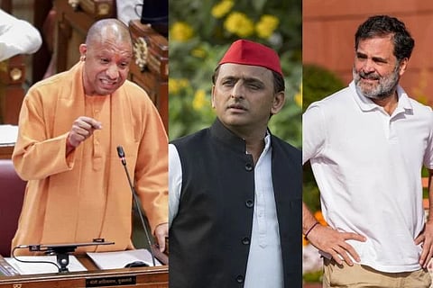 ಮುಖ್ಯಮಂತ್ರಿ ಯೋಗಿ ಆದಿತ್ಯನಾಥ್, ಎಸ್‌ಪಿ ಮುಖ್ಯಸ್ಥ ಅಖಿಲೇಶ್ ಯಾದವ್ ಮತ್ತು  ಕಾಂಗ್ರೆಸ್ ನಾಯಕ ರಾಹುಲ್ ಗಾಂಧಿ