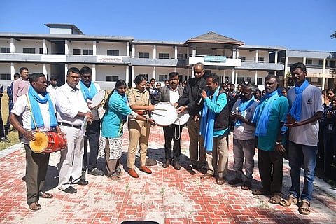 ಮದ್ಯ, ಮಾದಕ ವಸ್ತುಗಳ ಕುರಿತ ಜಾಗೃತಿ ಅಭಿಯಾನಕ್ಕೆ ಜಿಲ್ಲಾ ಪೊಲೀಸ್ ವರಿಷ್ಠಾಧಿಕಾರಿ ಆರ್.ಎನ್.ಬಿಂದುಮಣಿ ಚಾಲನೆ ನೀಡಿದರು.