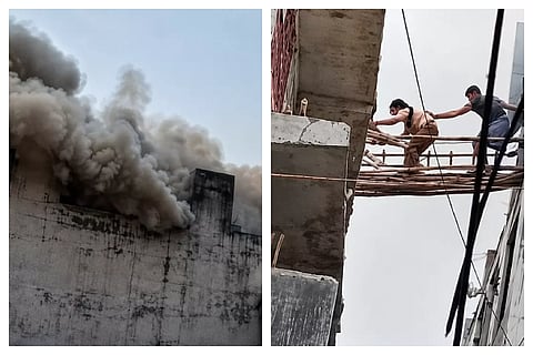 2 Dead In Fire At Noida Building 
