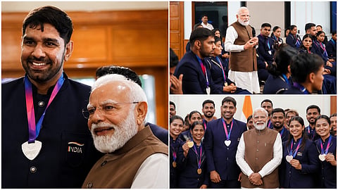 ನರೇಂದ್ರ ಮೋದಿ ಕಾಮನ್‌ವೆಲ್ತ್ ಗೇಮ್ಸ್ ಆಟಗಾರರನ್ನು ಭೇಟಿಯಾದರು 
