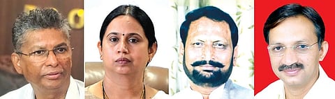 ಸತೀಶ ಜಾರಕಿಹೊಳಿ, ಲಕ್ಷ್ಮೀ ಹೆಬ್ಬಾಳ್ಕರ್, ಲಕ್ಷ್ಮಣ ಸವದಿ, ಮಹಾಂತೇಶ ಕೌಜಲಗಿ