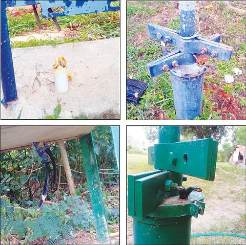 ಕೆಂಪಾಪುರ ಗ್ರಾಮದ ರೈತರ ತೋಟ, ಹೊಲ ಗದ್ದೆಗಳಿಗೆ ಅಳವಡಿಸಿರುವ ಮೋಟಾರ್​ ಪಂಪ್​ಸೆಟ್​ಗಳ ಕೇಬಲ್​ ಕಳ್ಳತನವಾಗಿರುವುದು.