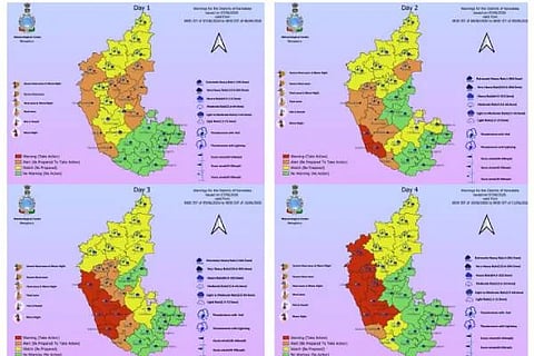 ಕರಾವಳಿ ಜಿಲ್ಲೆಗಳಿಗೆ  ರೆಡ್ ಅಲರ್ಟ್ 