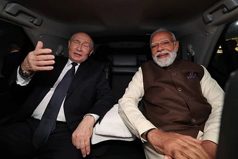 Vladimir Putin | ಪ್ರಧಾನಿ ನರೇಂದ್ರ ಮೋದಿ ಜೊತೆ ರಷ್ಯಾ ಅಧ್ಯಕ್ಷ ವ್ಲಾಡಿಮಿರ್ ಪುಟಿನ್