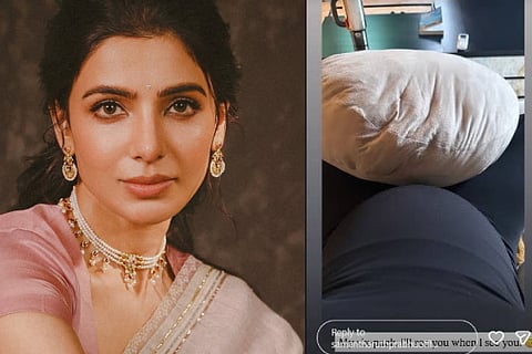 Samantha baby bump Instagram post