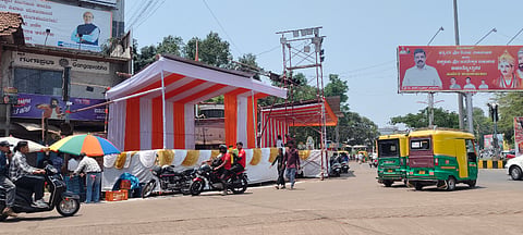 ಛತ್ರಪತಿ ಶಿವಾಜಿ ಜಯಂತಿ ಮೆರವಣಿಗೆಗಾಗಿ ಮಾಡಿಕೊಂಡಿರುವ ತಯಾರಿ 