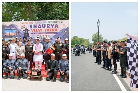 Rajnath Singh flags off Delhi-Kargil ‘Shaurya Vijay Yatra’ motorcycle rally