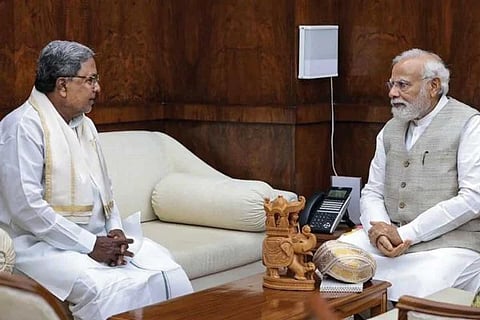 Siddaramaiah | ಪ್ರಧಾನಿ ನರೇಂದ್ರ ಮೋದಿ ಮತ್ತು ಸಿಎಂ ಸಿದ್ದರಾಮಯ್ಯ ( ಕೃಪೆ PTI ಸಂಗ್ರಹ ಚಿತ್ರ) 