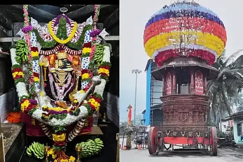 ಶ್ರೀ ಹುಚ್ಚರಾಯಸ್ವಾಮಿ, ಬ್ರಹ್ಮರಥೋತ್ಸವಕ್ಕೆ ತಯಾರಾದ ಶ್ರೀ ಹುಚ್ಚರಾಯಸ್ವಾಮಿ ತೇರು.